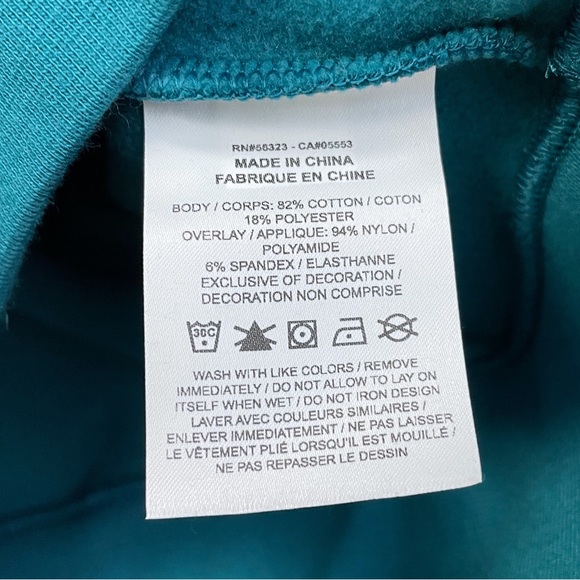 Air Jordan Pull Over Hooded Sweater CU9066-381 Small Nike Jumpman Teal - Picture 9 of 9